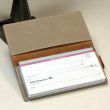 Photo Checkbook with plastic check divider