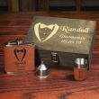 Hip Flask, Matching Shot Glass, Funnel And Awesome Wood Box!