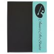 Black Canvas, Teal Leatherette Magnetic Close Flap