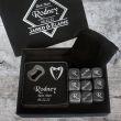 Coasters with bottle opener and Whiskey Rocks in Gift Box