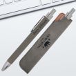 Gray leatherette Ballpoint Pen Gift Set
