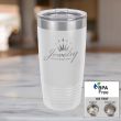 White 20 Ounce Polar Camel Tumbler