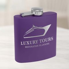 Custom Flask in Purple Powder Coat