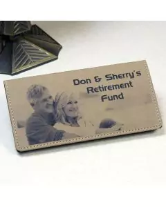 Personalized Photo Checkbook Wallet