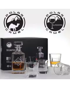 Polar Camel Decanter and Rocks Glasses Set