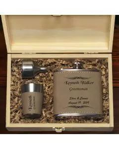 Appaloosa Flask And Shot Glass Groomsmen Gift Set