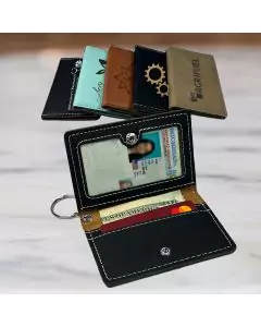 Personalized Keychain ID Holder