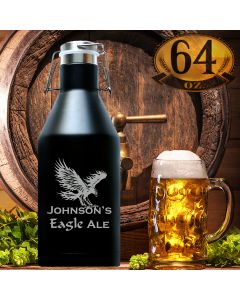 Personalized Beer Growler 64 Oz From Polar Camel