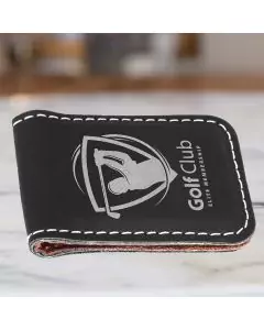 Personalized Money  Clip With Silver Metallic Engraving