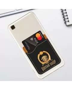 Phone Ring Wallet In Black Leatherette