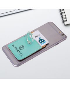 Teal Leatherette Phone Wallet