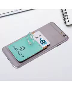 Teal Leatherette Phone Wallet