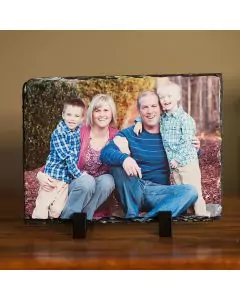 Photo Personalized Rectangle Slate Rock Plaque