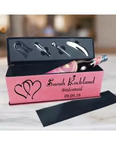 Bridesmaid Gift Wine Box And Tool Set