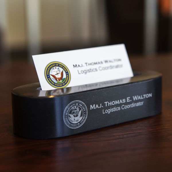 Personalized Marble Business Card Holder For Desk Personalized Marble Business Card, Desk Business Card Holder Personalized