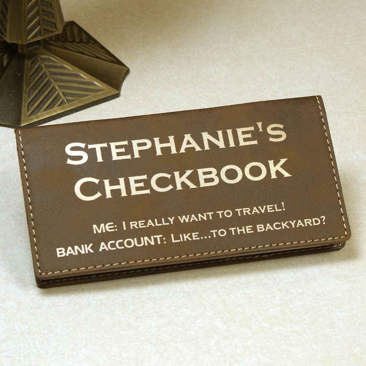 Personalized Checkbook Cover