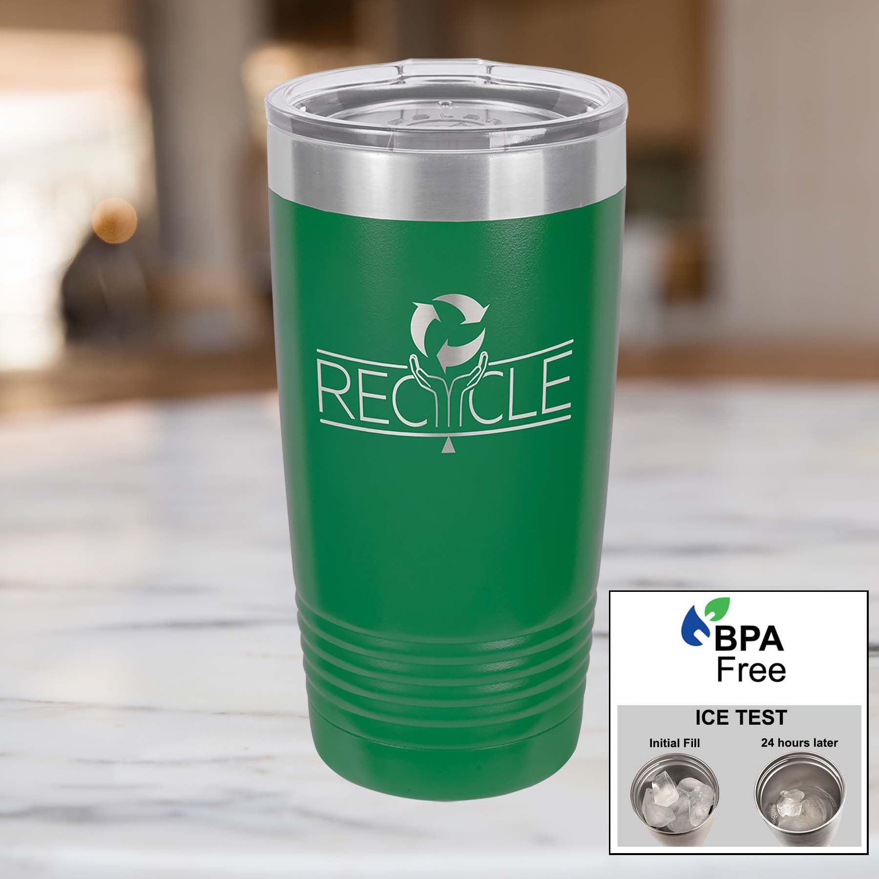 Engraved 20 oz Tumbler - Ringneck Vacuum Insulated with Lid