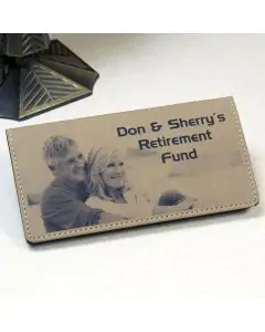 Personalized Photo Checkbook Wallet