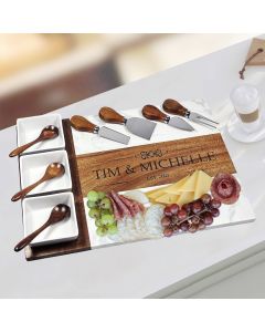11 Piece Personalized Charcuterie Board Set
