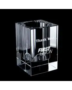 Optic Crystal Pen/Pencil Holder