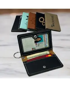 Personalized Keychain ID Holder