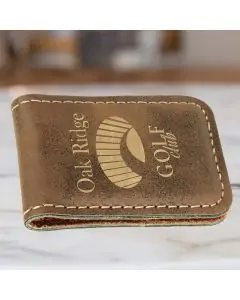 Personalized Money Clip With Metallic Gold Engraving