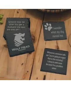 Personalized Slate Coaster Sets
