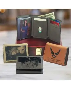 Leatherette Trifold Wallet In Choice Of Color