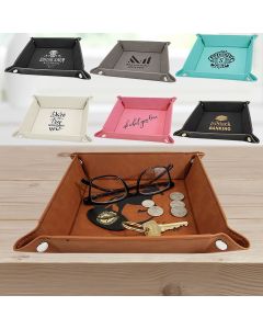 Leatherette Storage Tray in 7 colors
