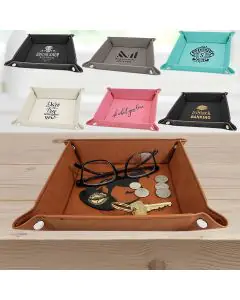 Leatherette Storage Tray in 7 colors