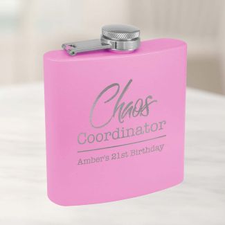 Personalized Flask In Pink 