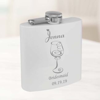 Personalized Bridesmaid Gift Flask