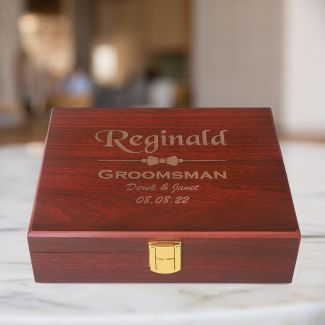 Groomsmen Gifts Box in Rosewood