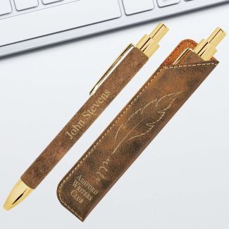 Rustic leatherette with hidden gold foil layer