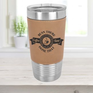 Leatherette Wrapped 20 Ounce Polar Camel Tumbler