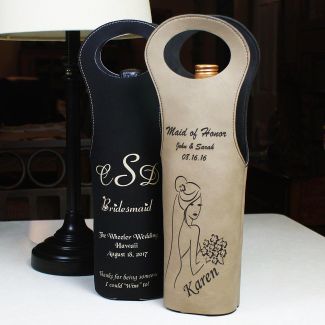 Engraved Wine Tote