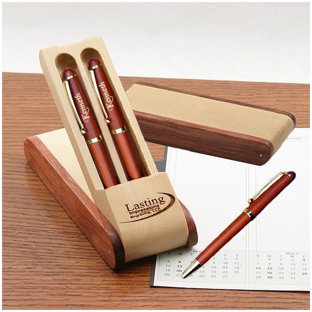 Wood Pen Set in Gift Box