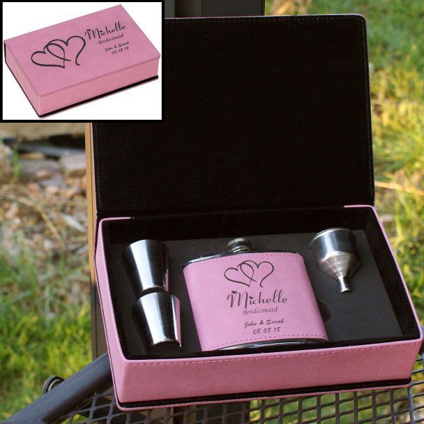 Bridesmaid Gifts Flask Set