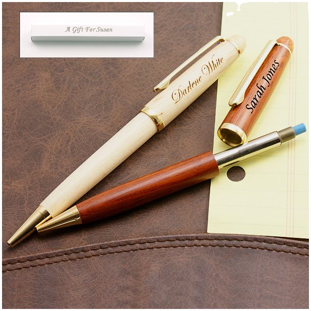 Maple (light) or Rosewood (dark) Pencil