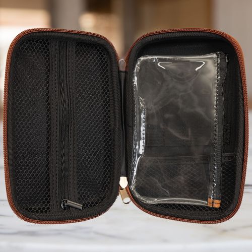 Personalized Leatherette Smell Proof Pouch Travel Stash Case