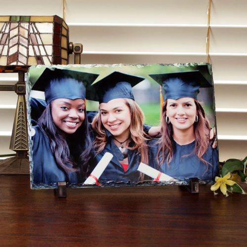 Photo Personalized Rectangle Slate Rock Plaque